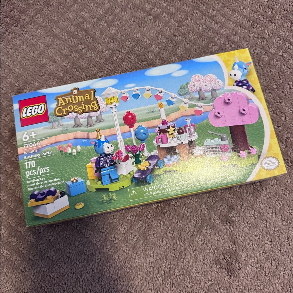 LEGO Animal Crossing Birthday Party Playset - Pink, Blue, Yellow